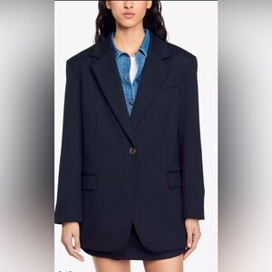 Sandro Dark Blue Blazer